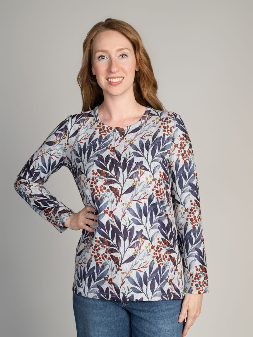 Long Sleeve Printed Top