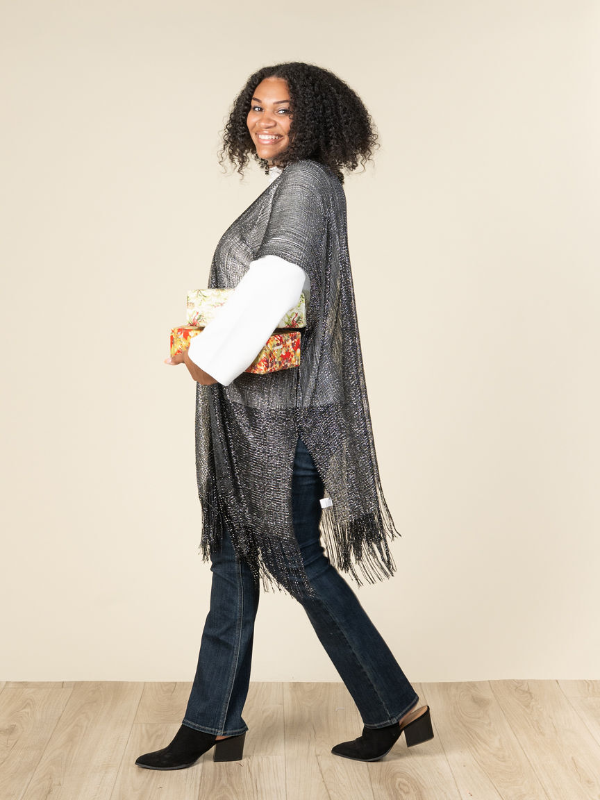 Metallic Lurex Kimono