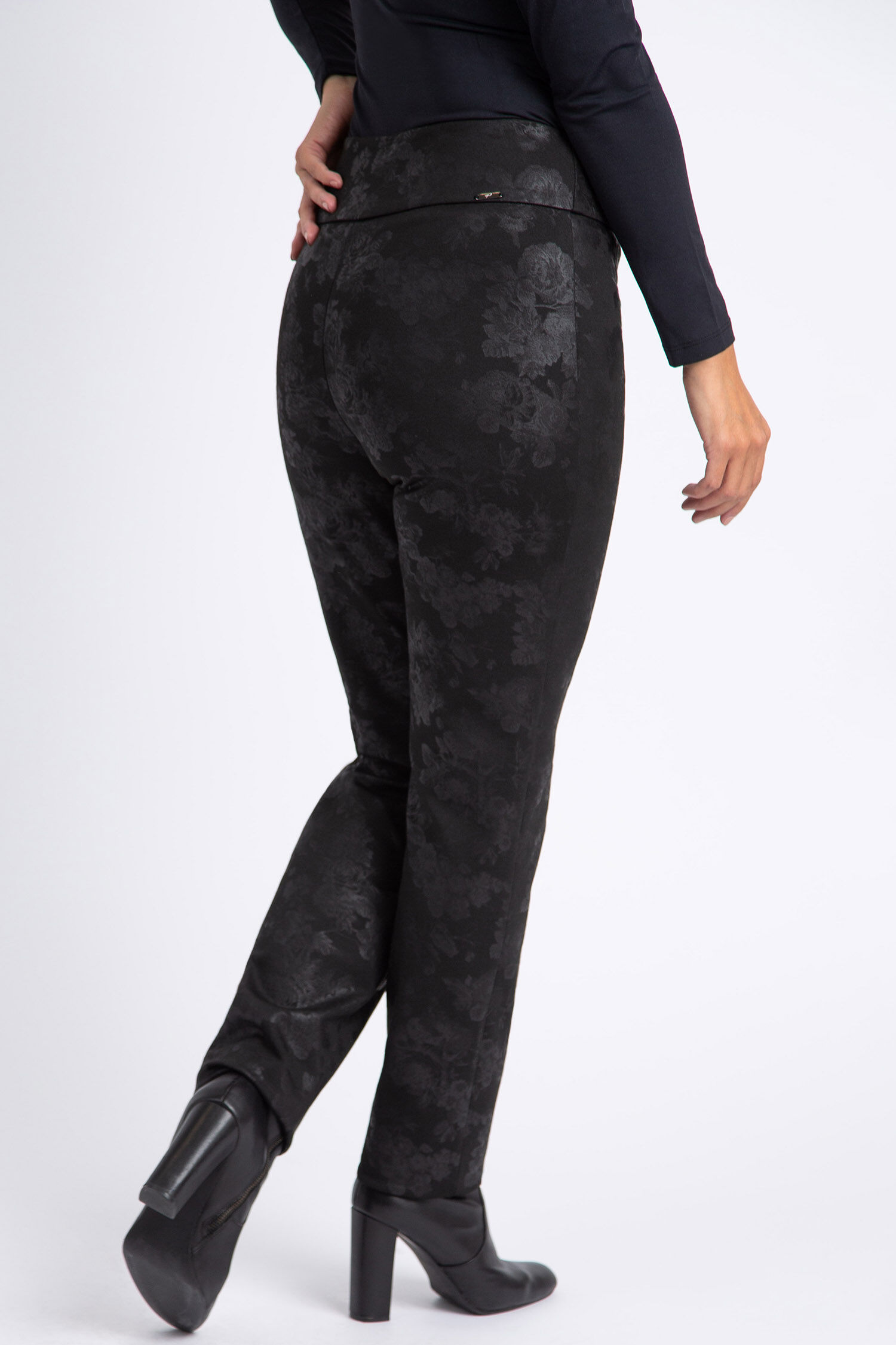 Pull-On Full Length Pant w/ Tummy Control Image 3