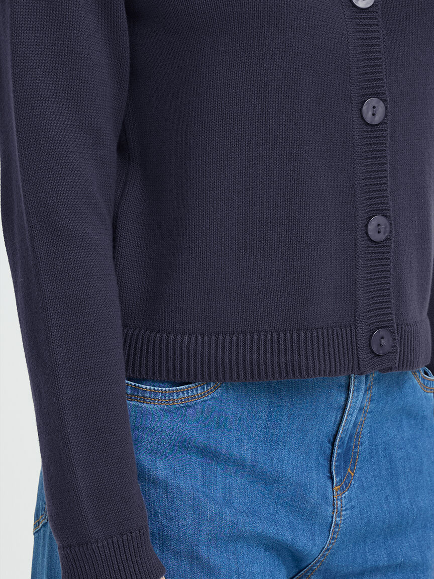 Knit Button-Up Cardigan