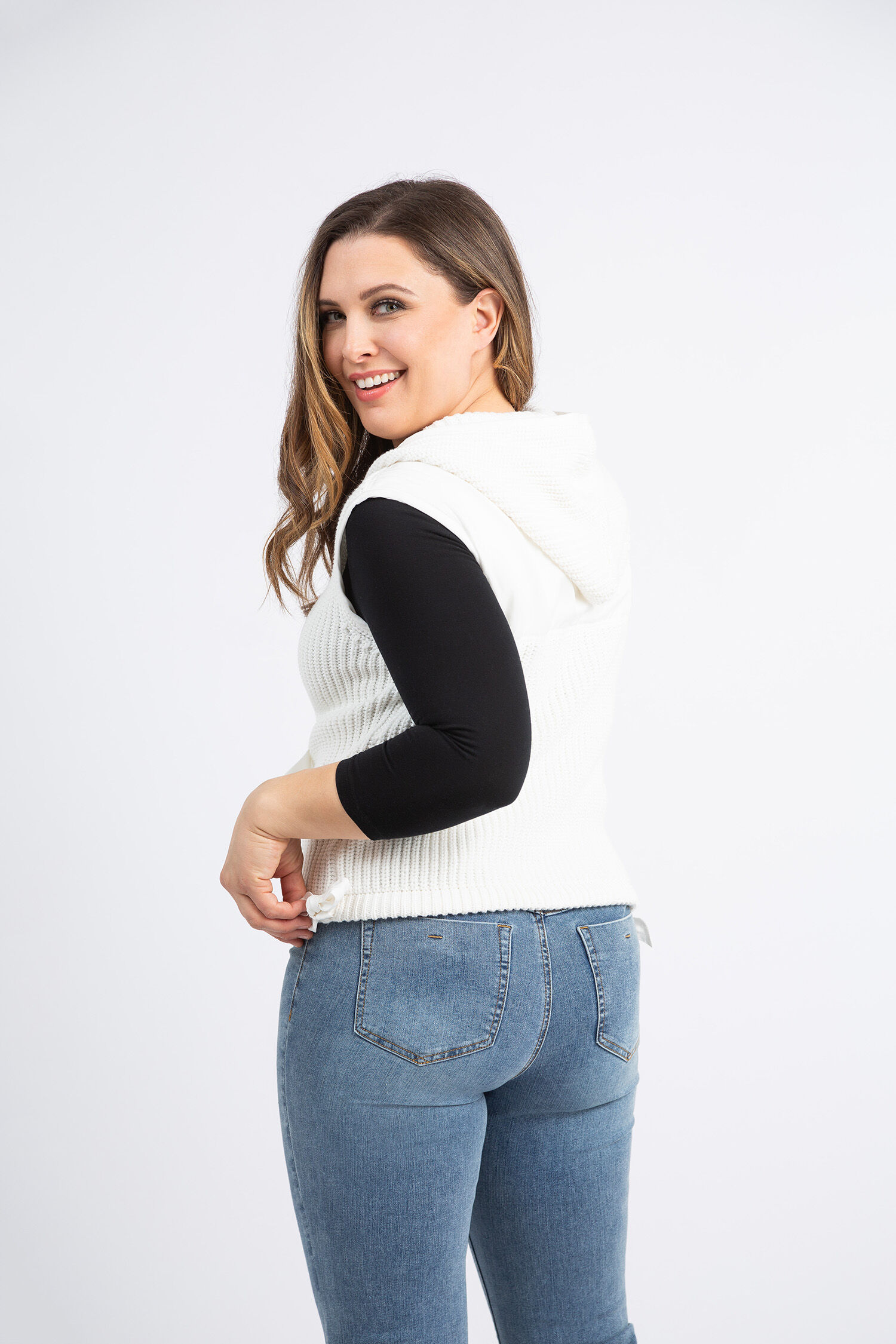 Hooded Knit Vest Image 3