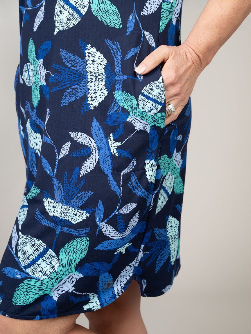Knee Length Active Dress with Sun Protection