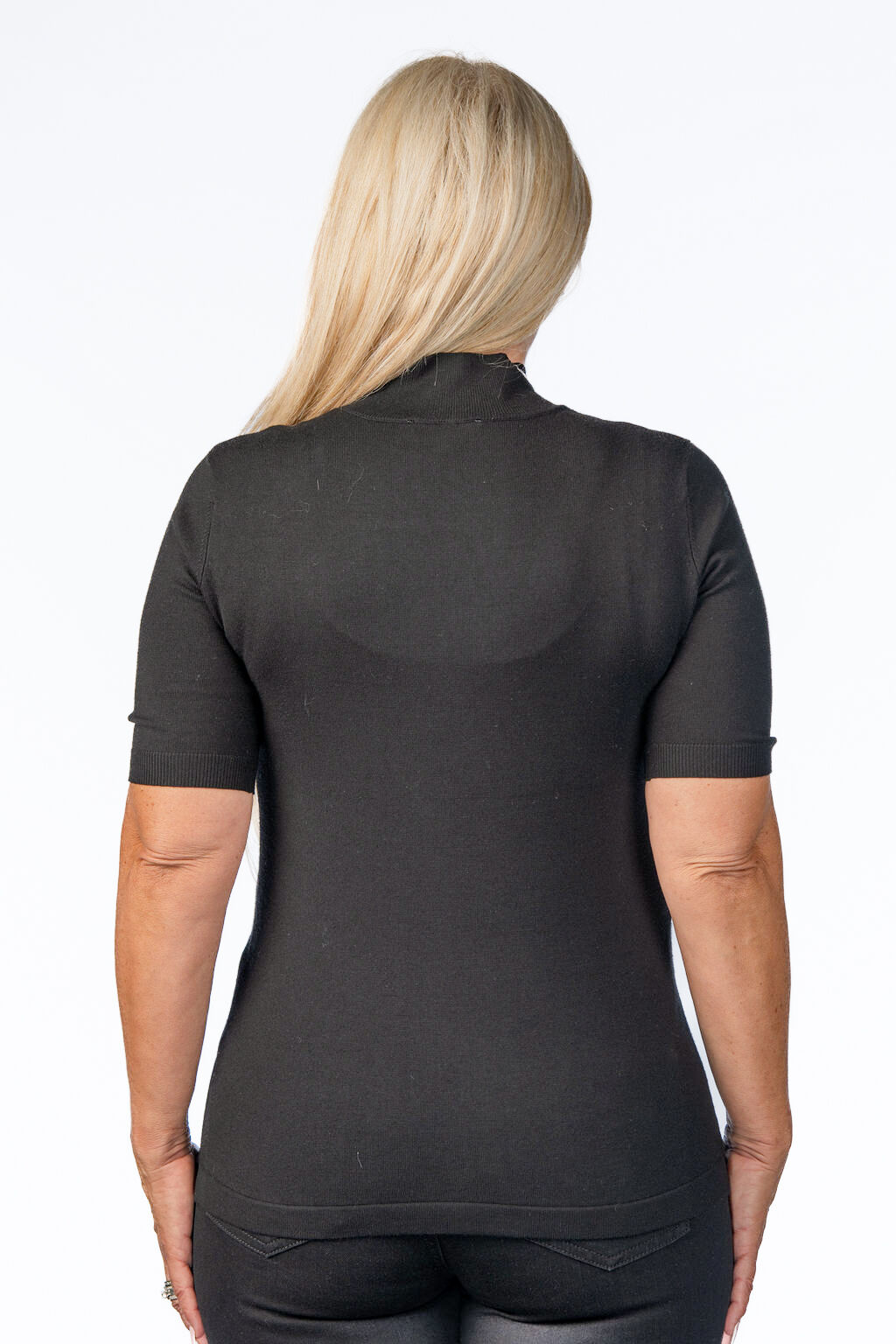 Solid Mock-Neck Top Image 2