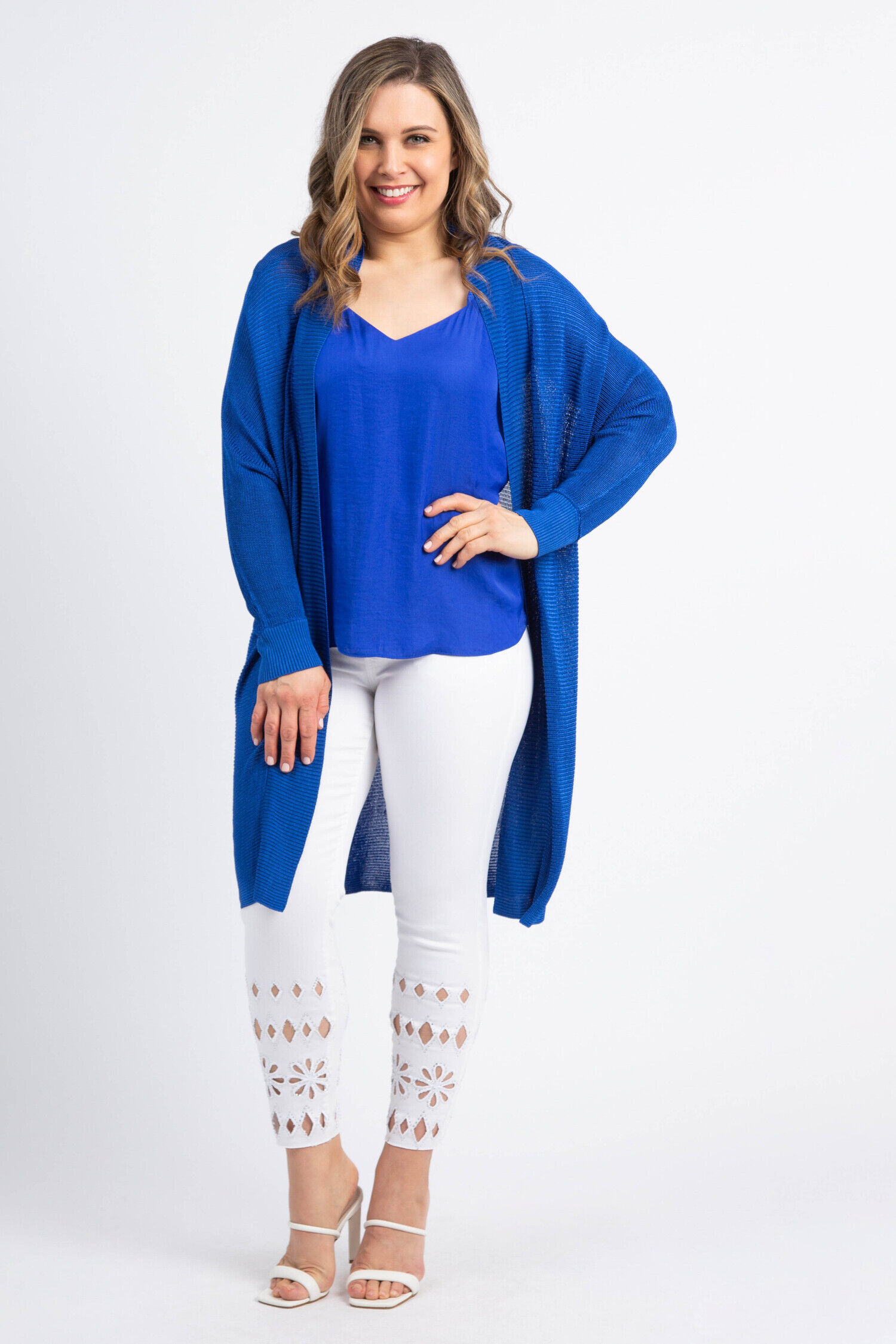 Elbow Sleeve Knit Cardigan Image 2