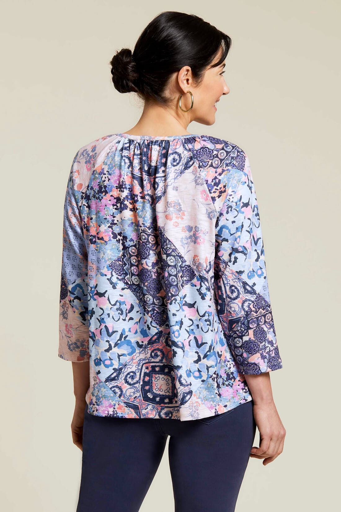 Keyhole Raglan Blouse  Image 2