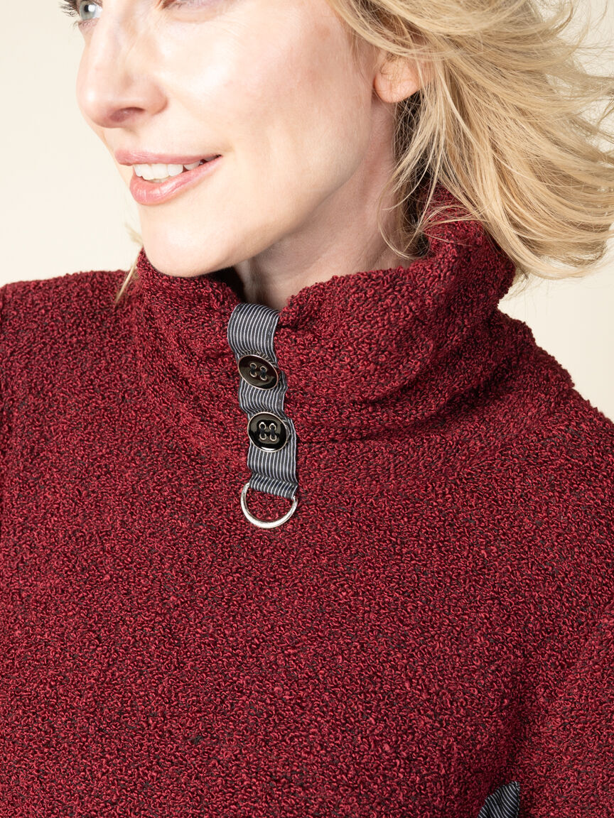 Long Sleeve Boucl&eacute; Tunic