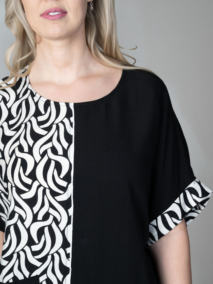 Short Sleeve Top With Patch Pocket