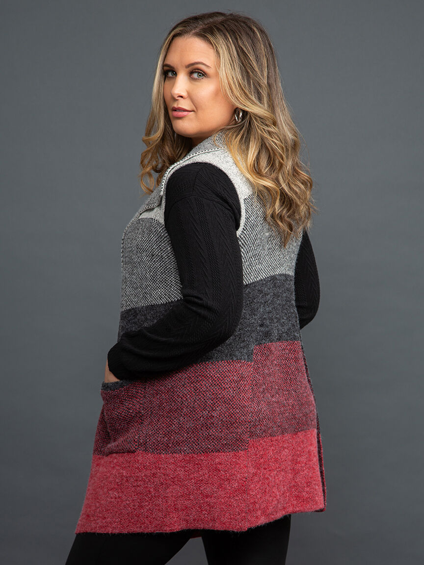 Sleeveless Knit Cardigan Image 3