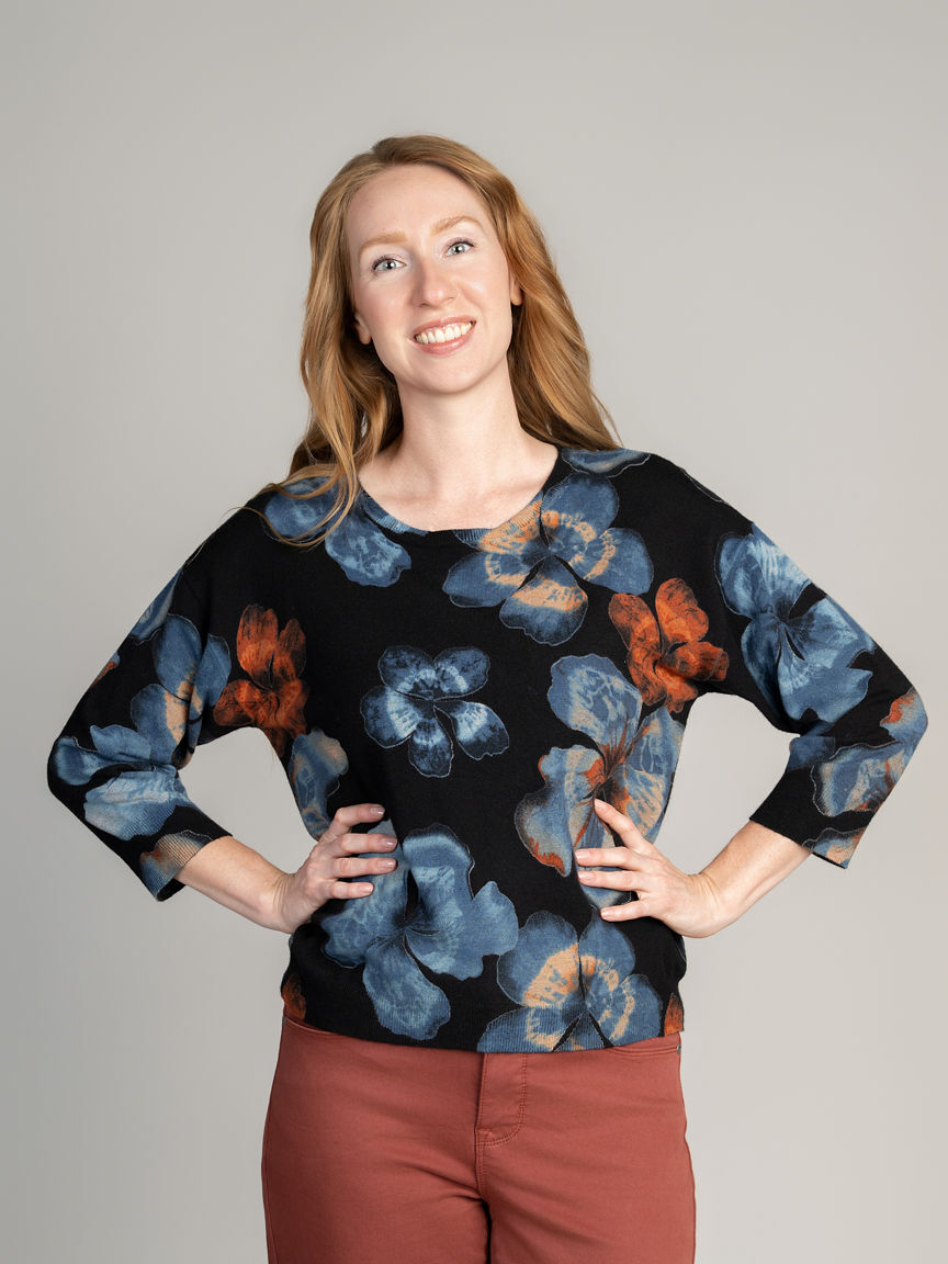 &frac34; Sleeve Sweater