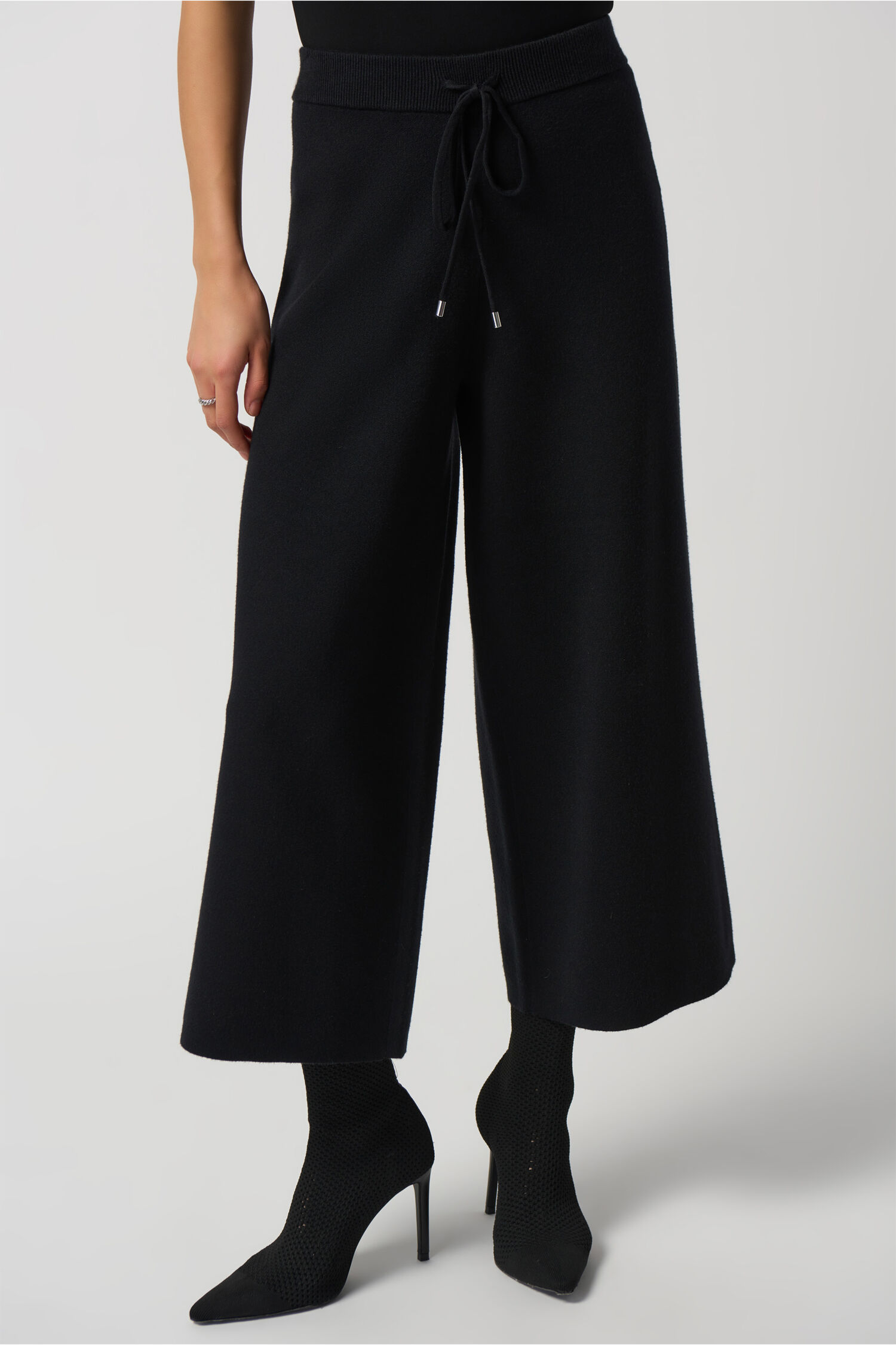 Sweater Knit Culotte Pants  Image 2