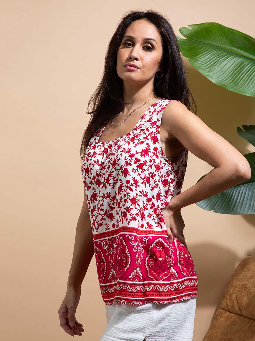 Square Neck Sleeveless Blouse Image 3