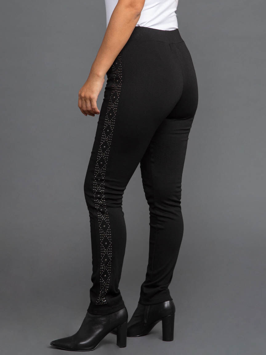 Pull On Pants with Hotfix Detail Image 2