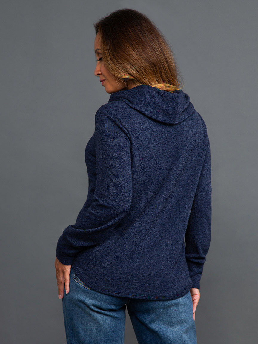 Long Sleeve Cowl Neck Top Image 4