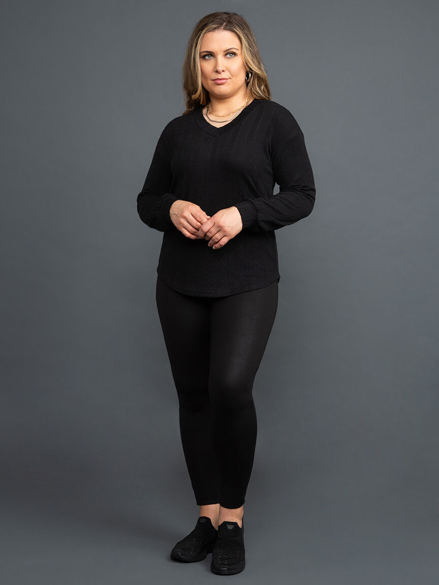 Long Sleeve V-Neck Sweater