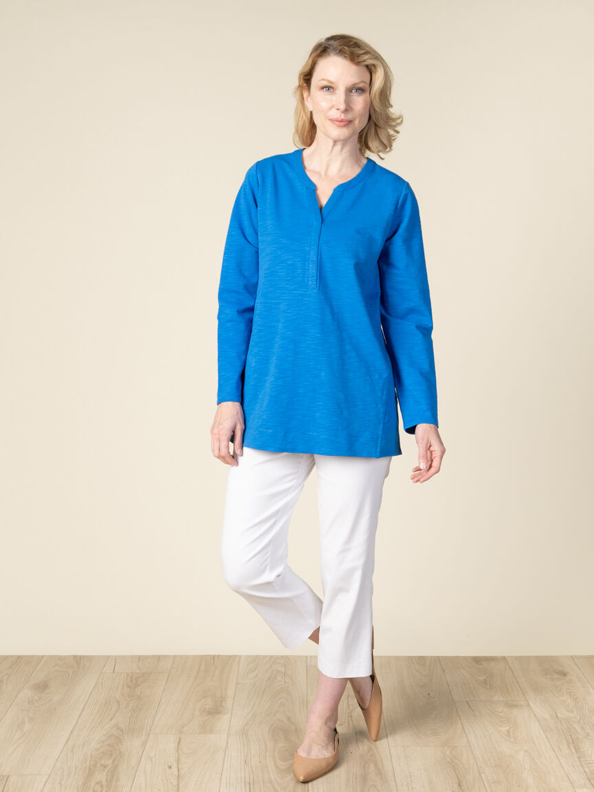 3/4 Sleeve V-Neck Tunic