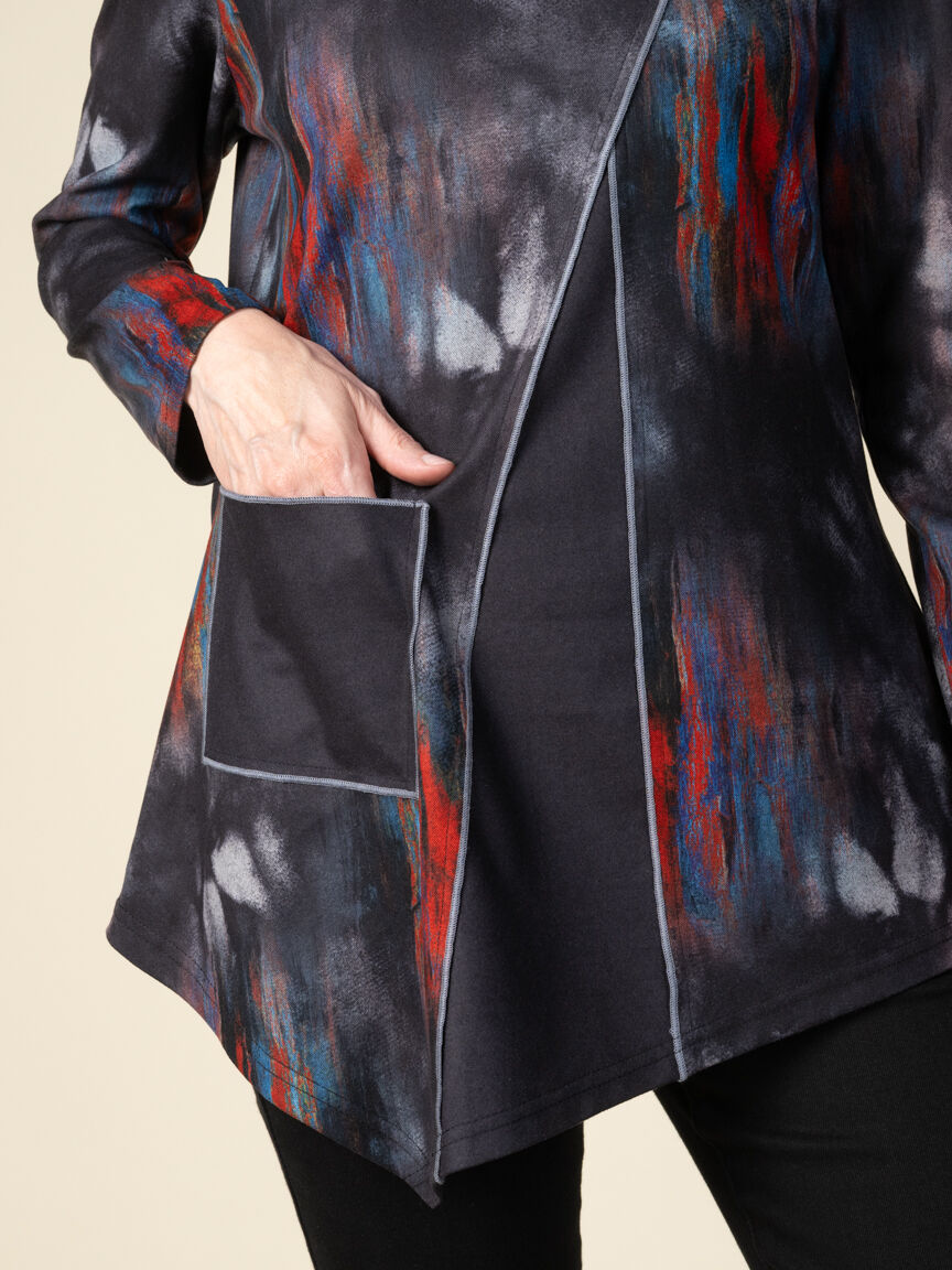 Long Sleeve Mock Neck Tunic