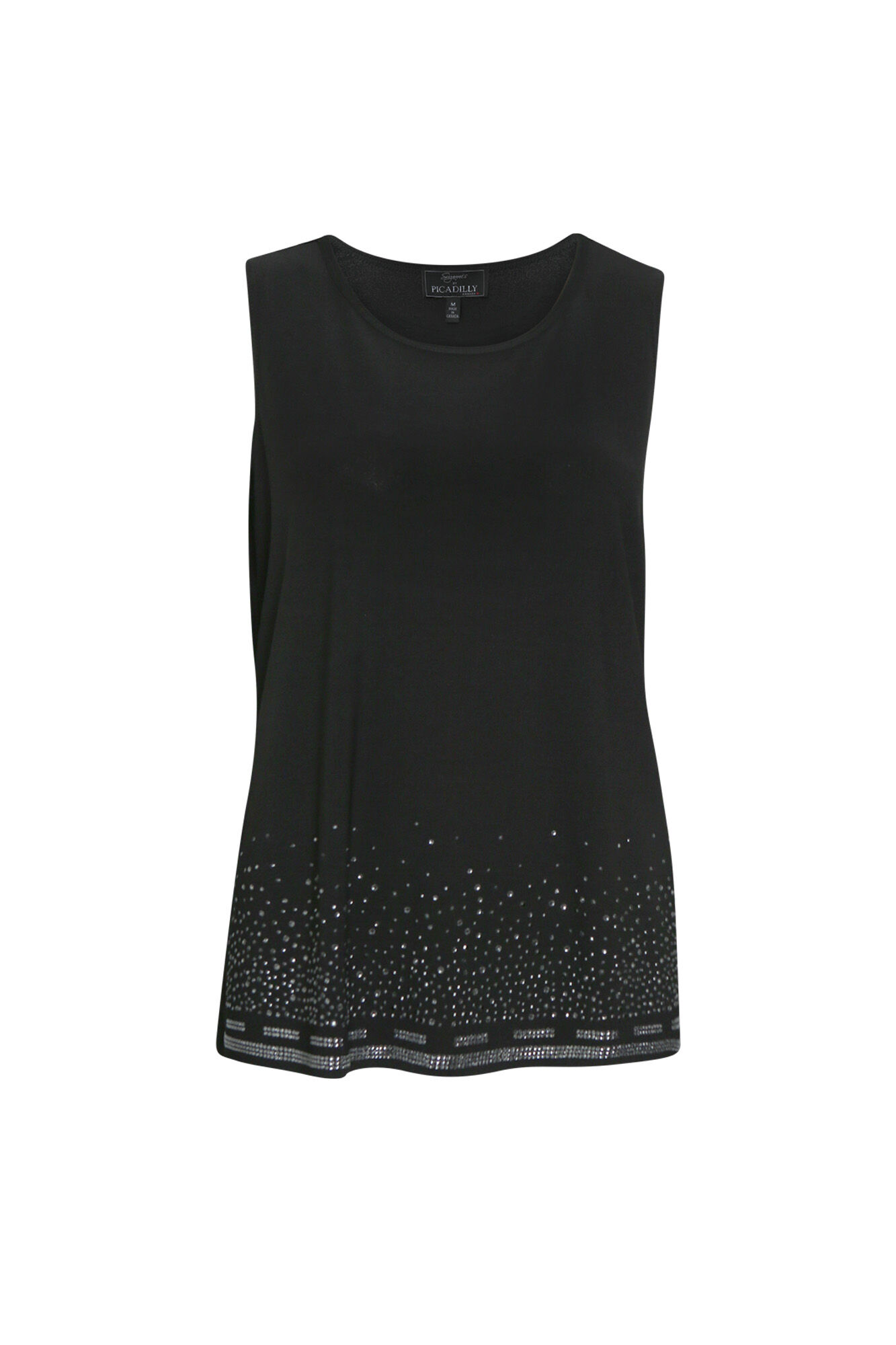 Rhinestone Sleeveless Top Image 1