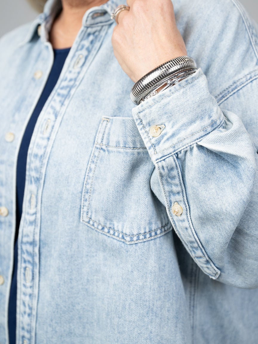 Long Sleeve Beach Button Down Shirt