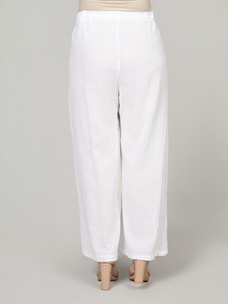 Wide Leg Pull-On Pants
