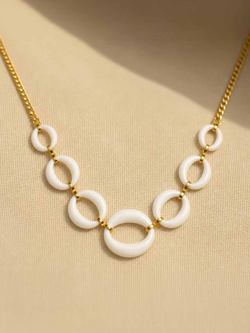 Short Circle Necklace set