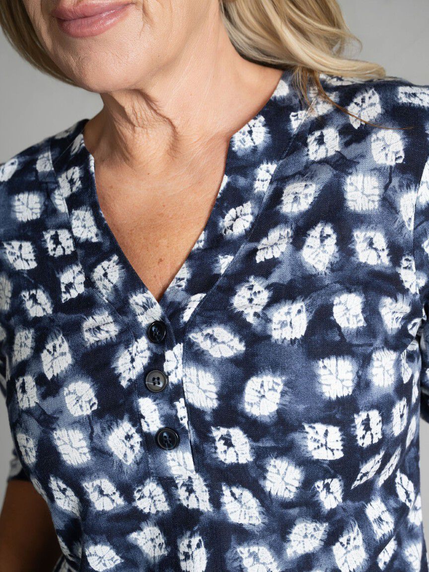 Henley Neck Top