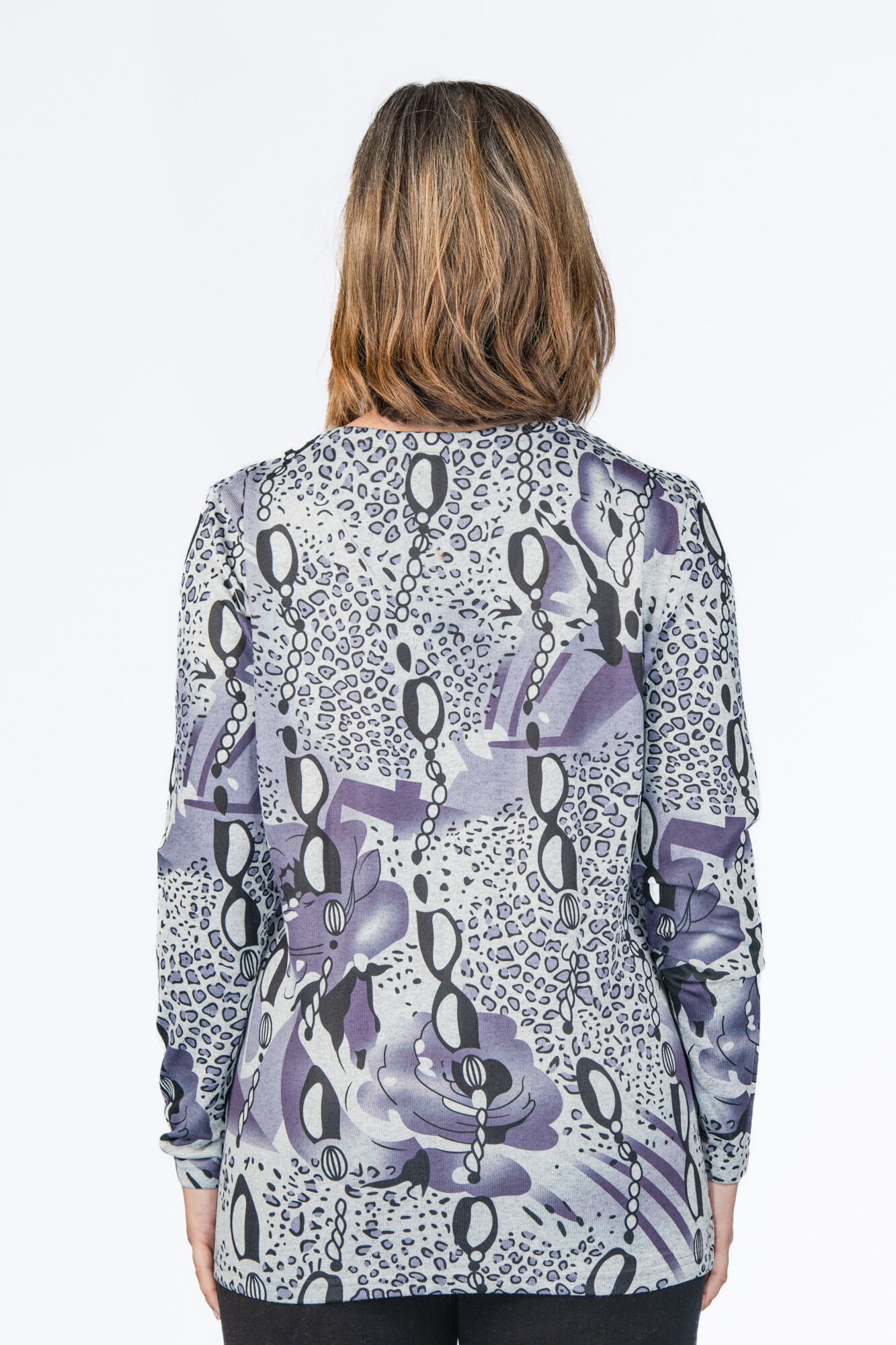 Purple Plum Multi-Print Shirt  Image 2