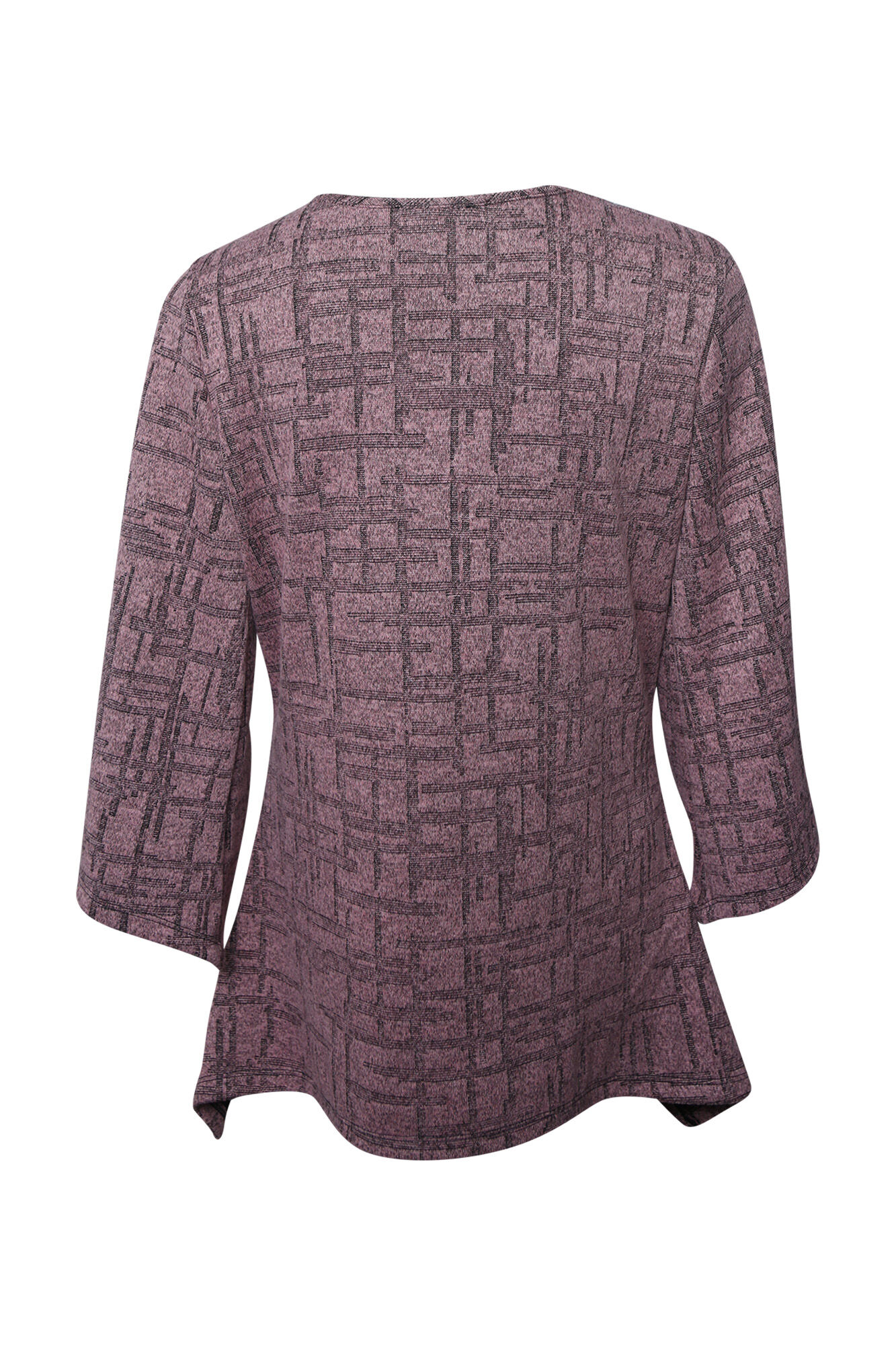 3/4 Wide Sleeve Fit and Flare Top   Image 2