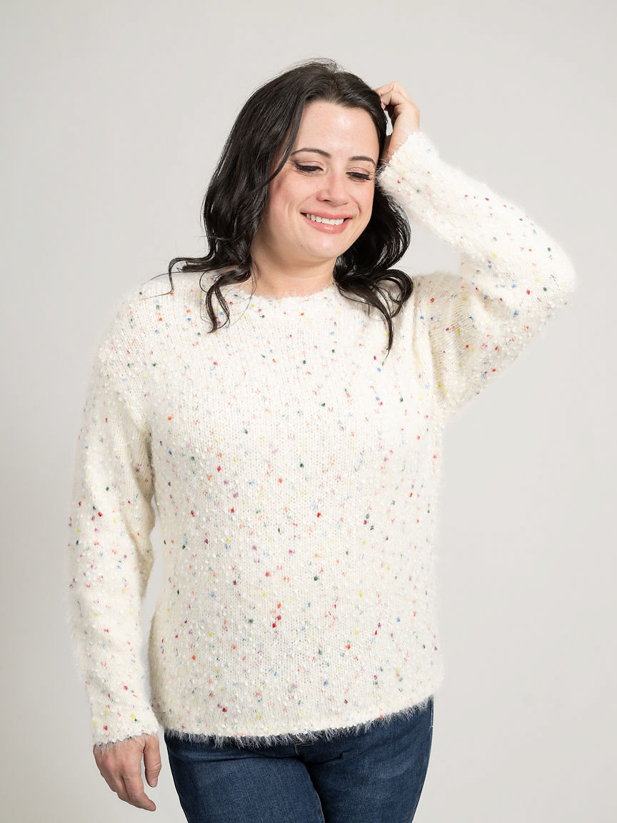 Confetti Boucle Yarn Sweater