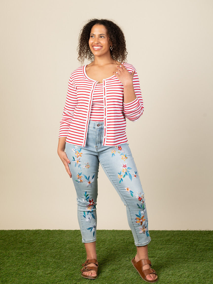 Sophia Curvy Slim Crop Jean Image 6