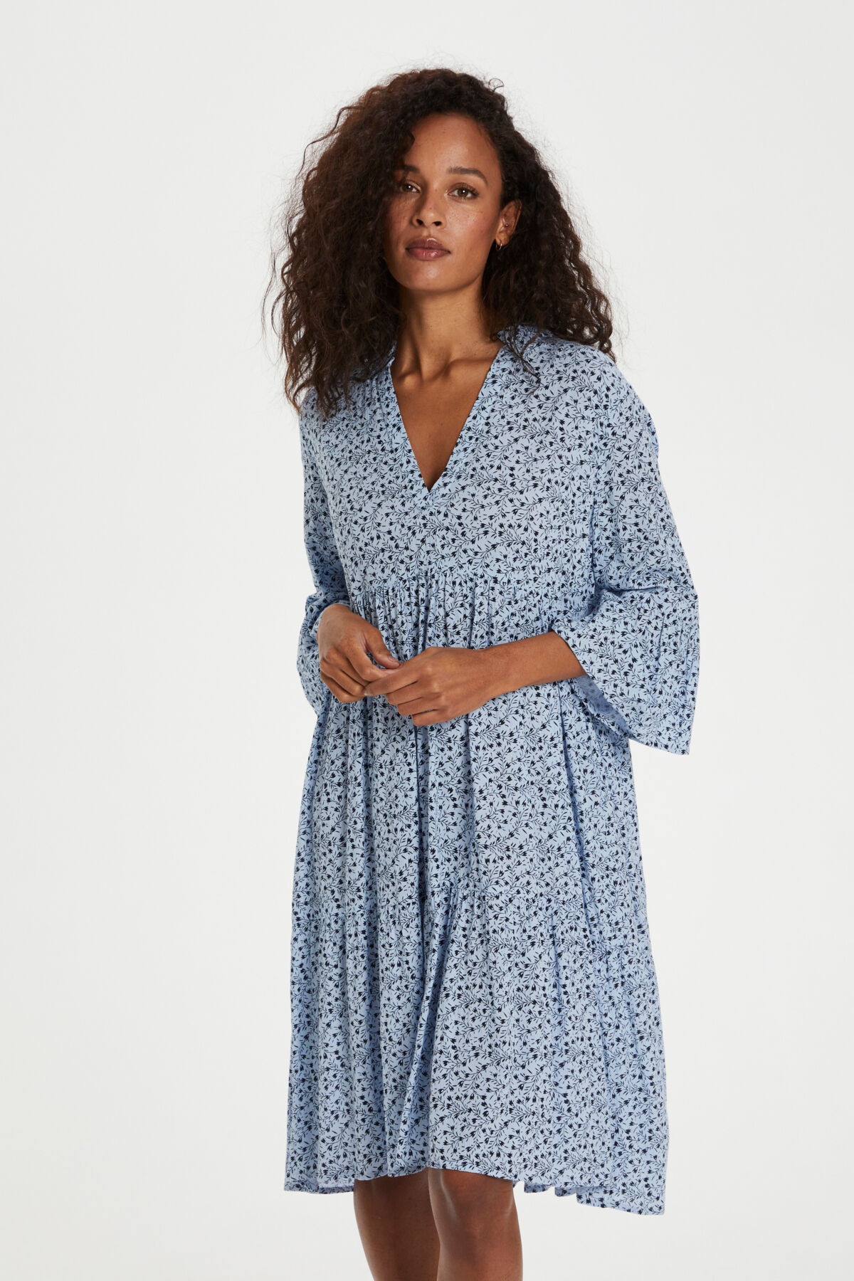 Kaffe Berna Amber Dress with 3/4 Sleeve Image 2