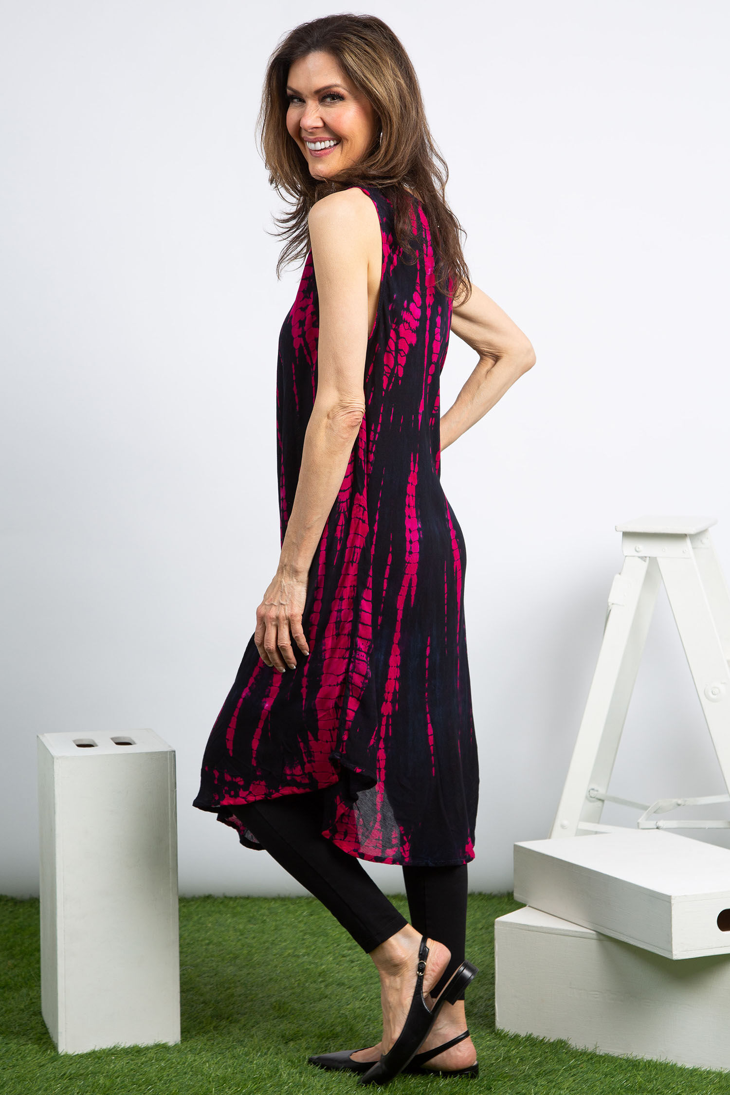 Umbrella Cut Sleeveless Dress Image 2