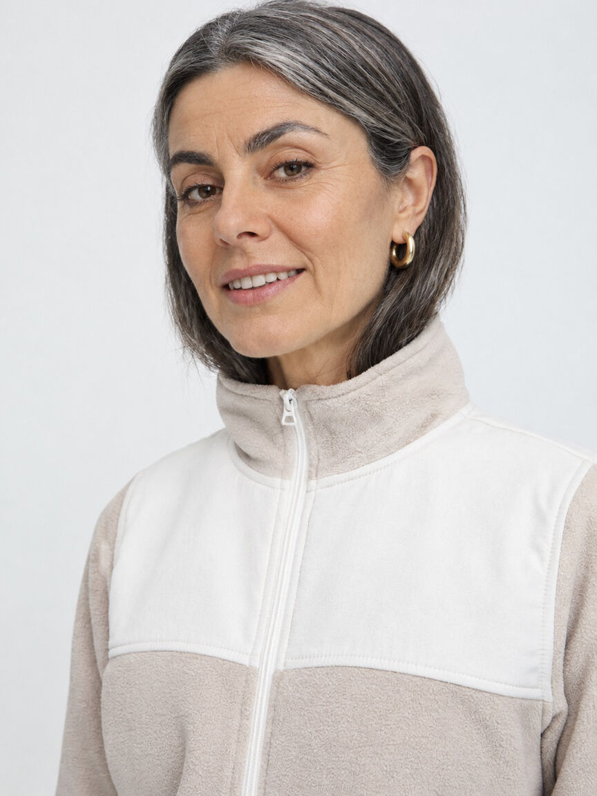Cream Fleece Jacket