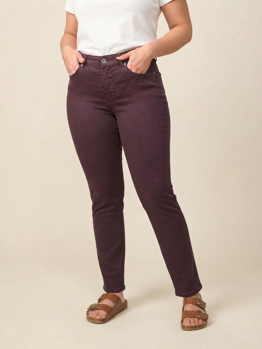 Petite 5 Pocket Colored Jeans 