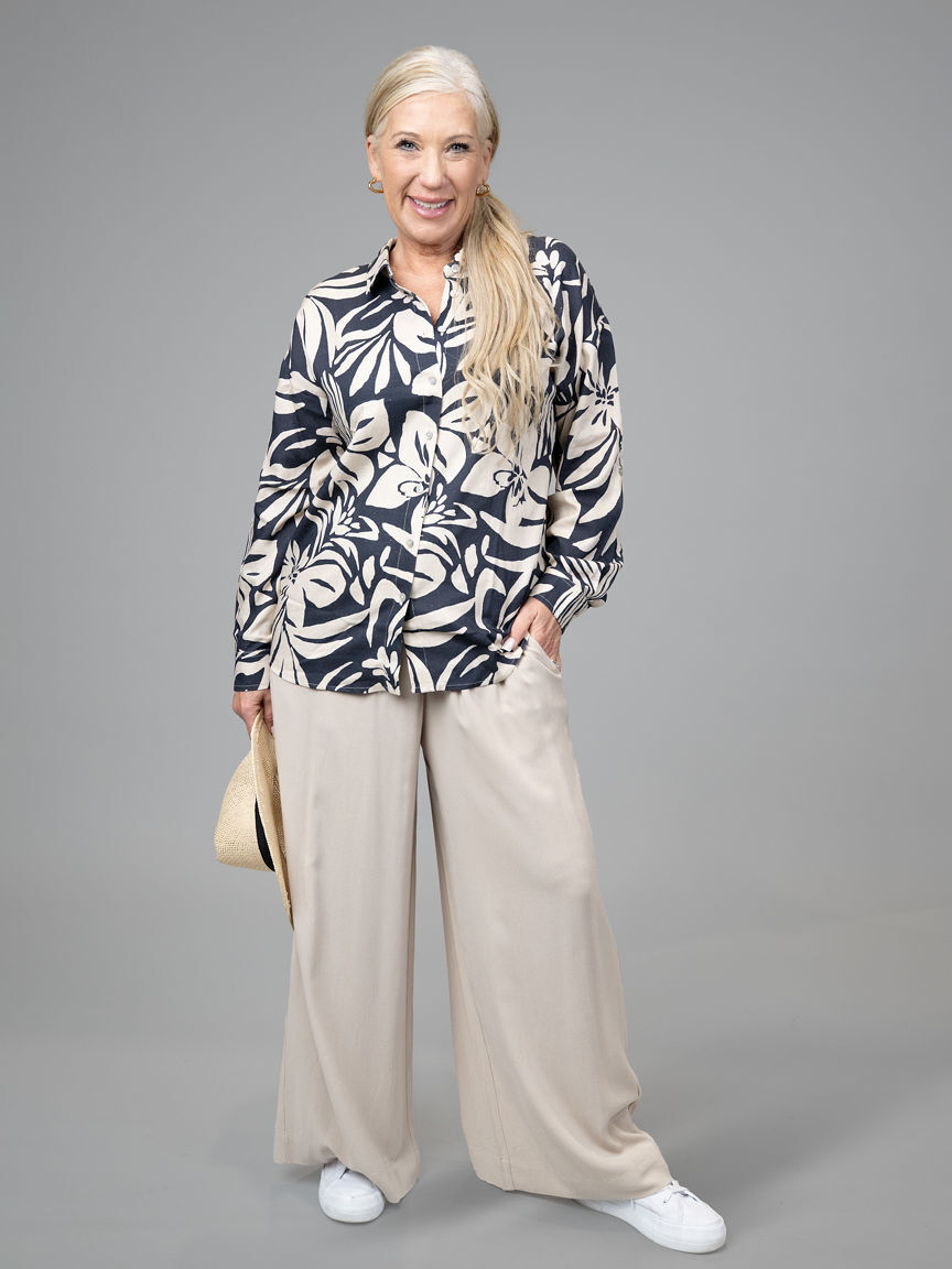 Long Sleeve Button Up Blouse