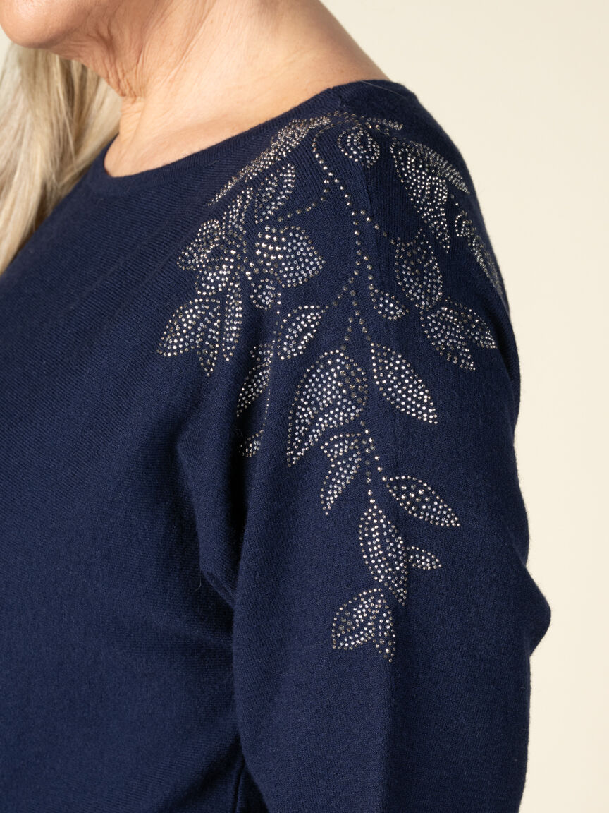 Lightweight Hotfix Leaf Sweater
