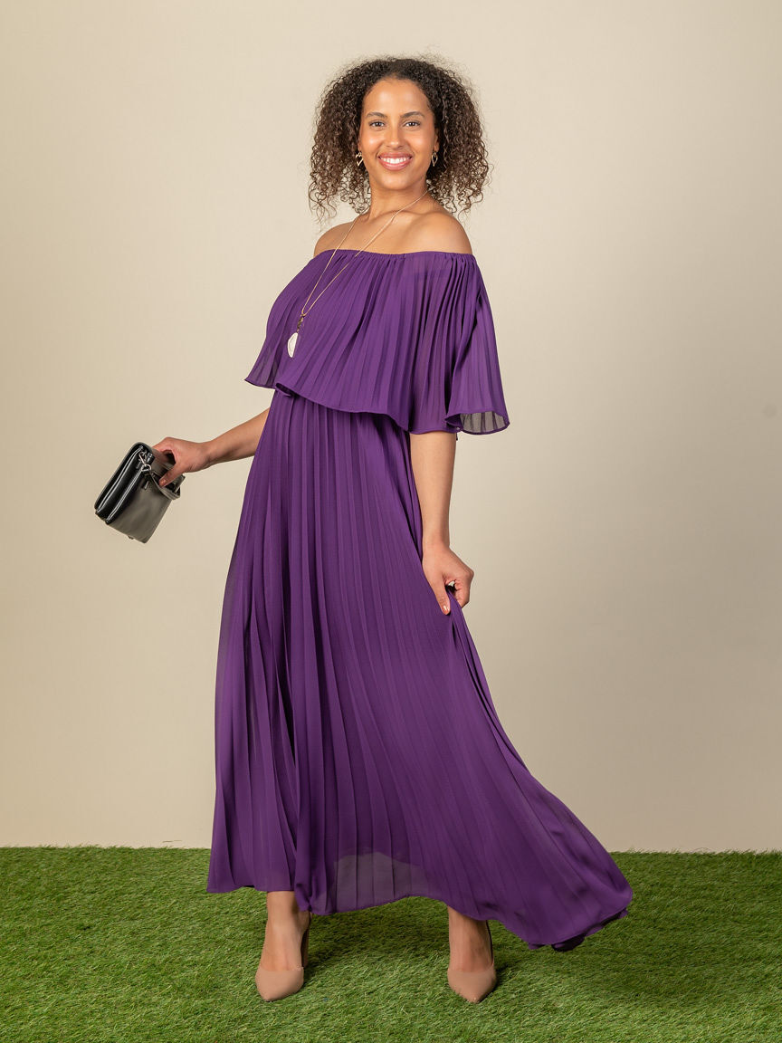 Off Shoulder Maxi Dress Image 2