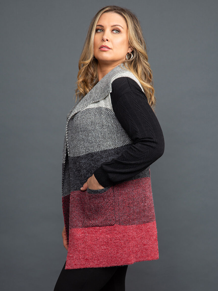 Sleeveless Knit Cardigan Image 2