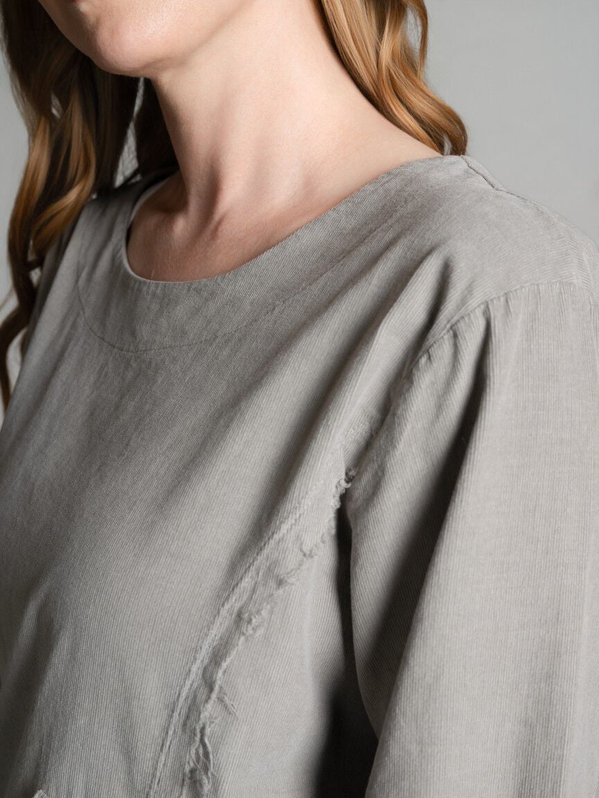 3/4 Sleeve Velvet Top
