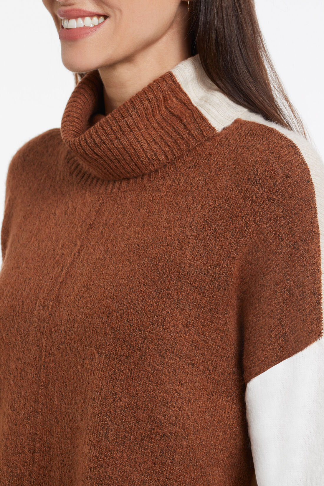 Neutral Block Sweater Image 4