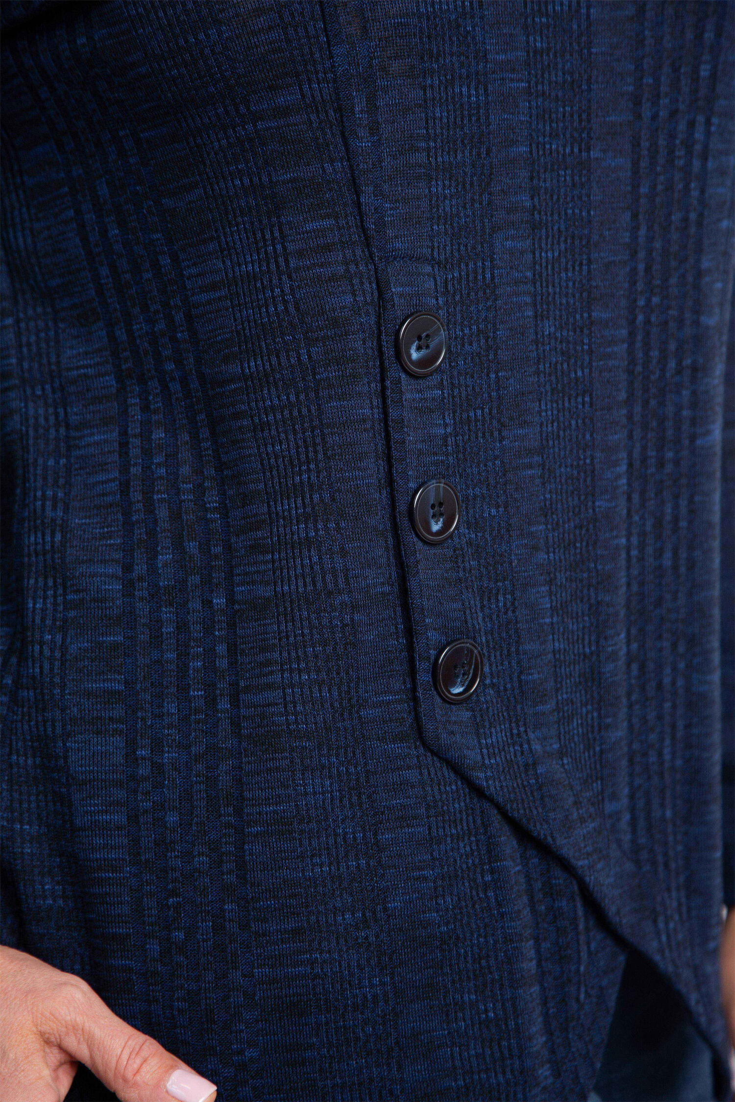 Long Sleeve Faux Wrap Top Image 4