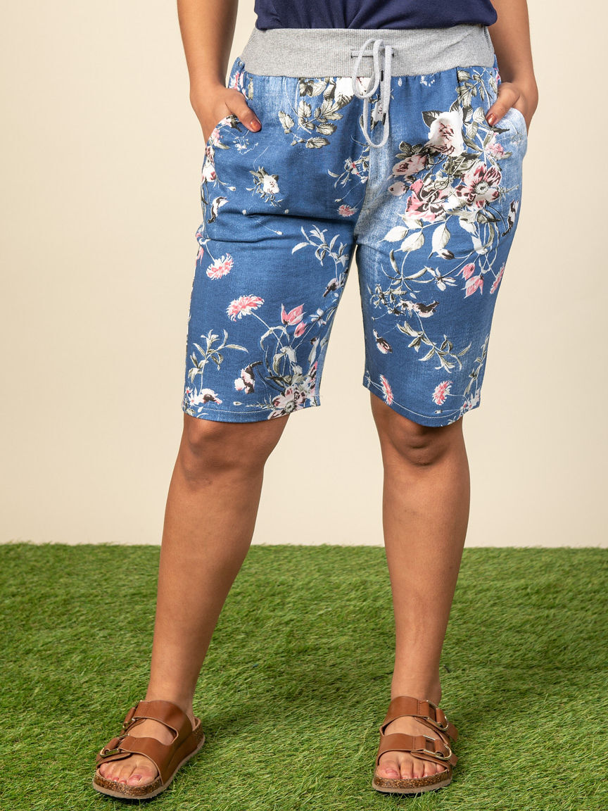 Pull On Cotton Shorts with Pockets Image 1