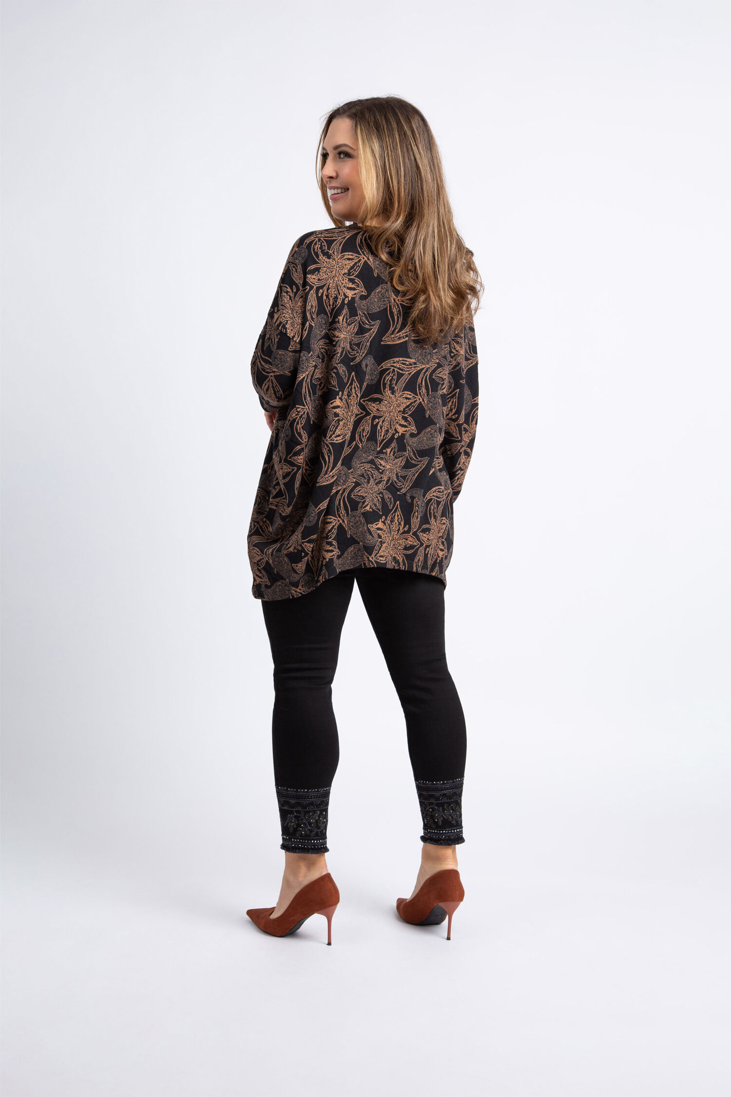 Dolman Sleeve Floral Top  Image 3