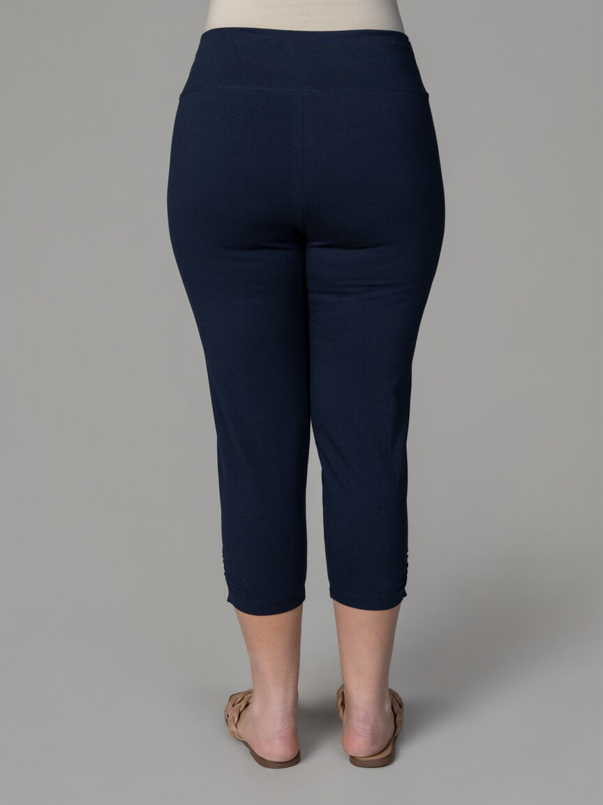 Capri Leggings With Runching