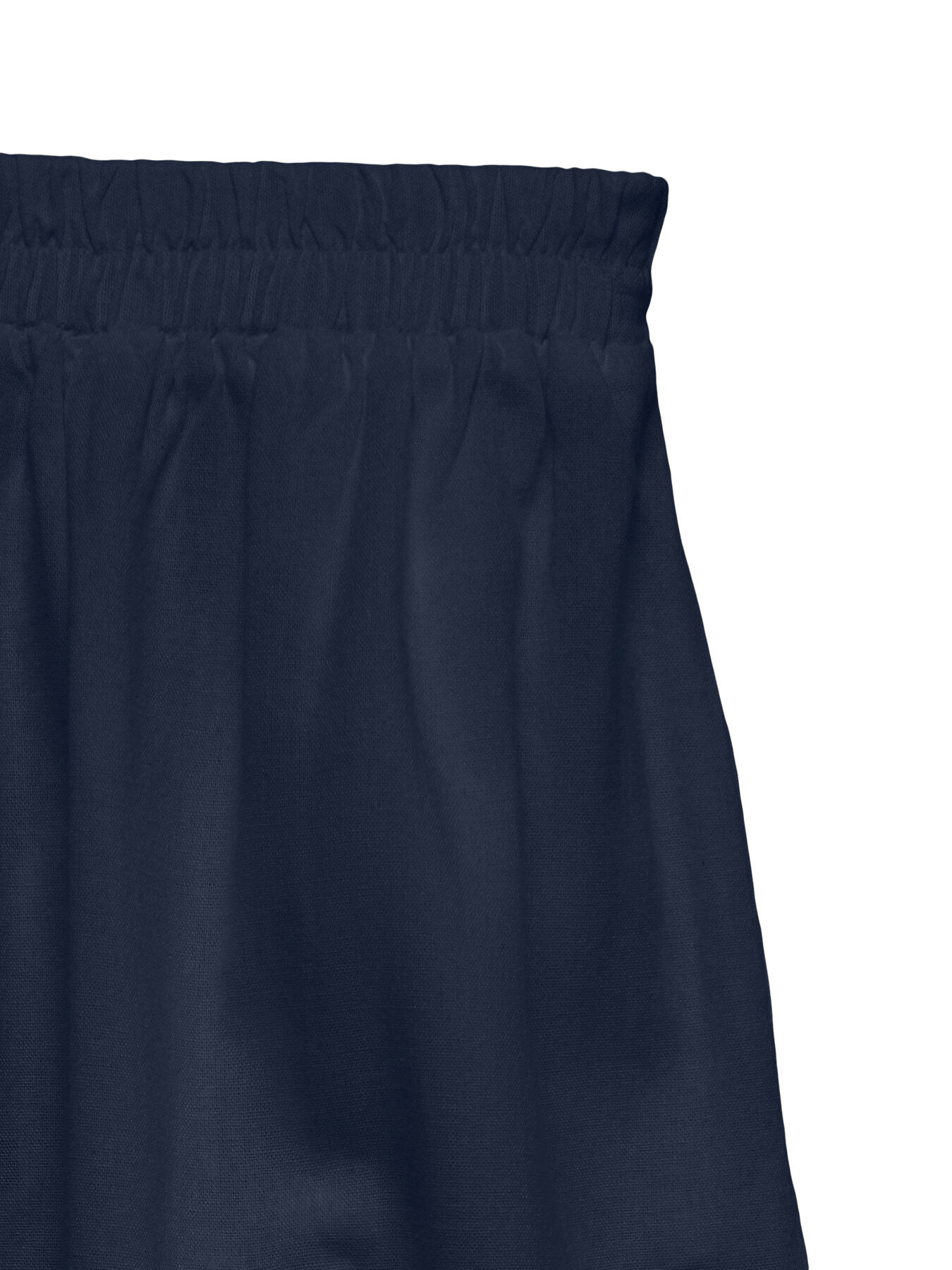 Linen Blend Midi Skirt