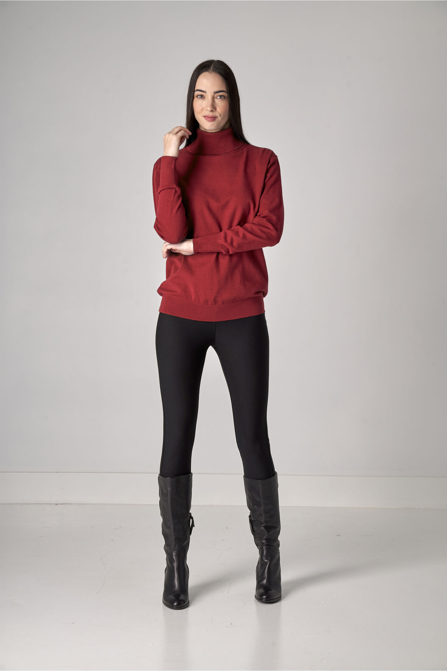 Long Sleeve Turtleneck Sweater  Image 3