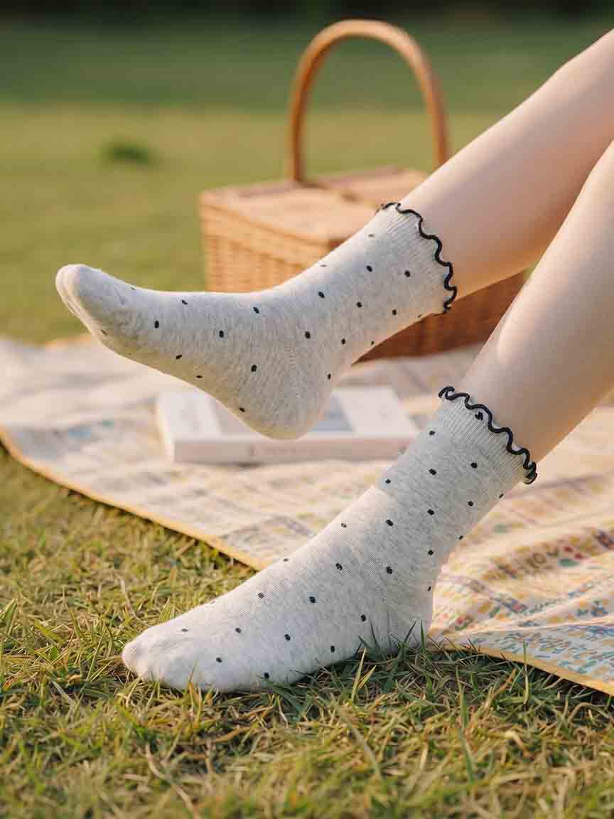 Socks 2 Pack Stripes and Dots