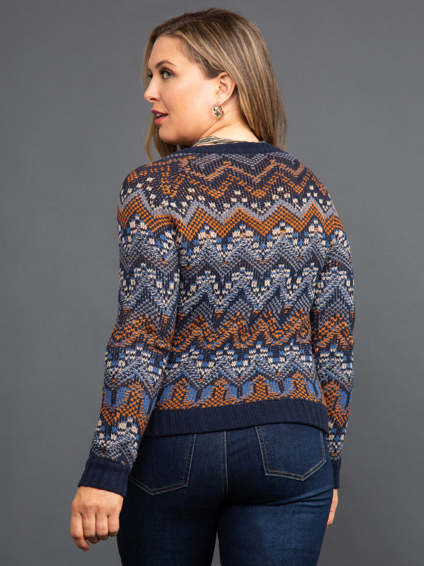 Long Sleeve Zip-Up Knit Cardigan Image 4