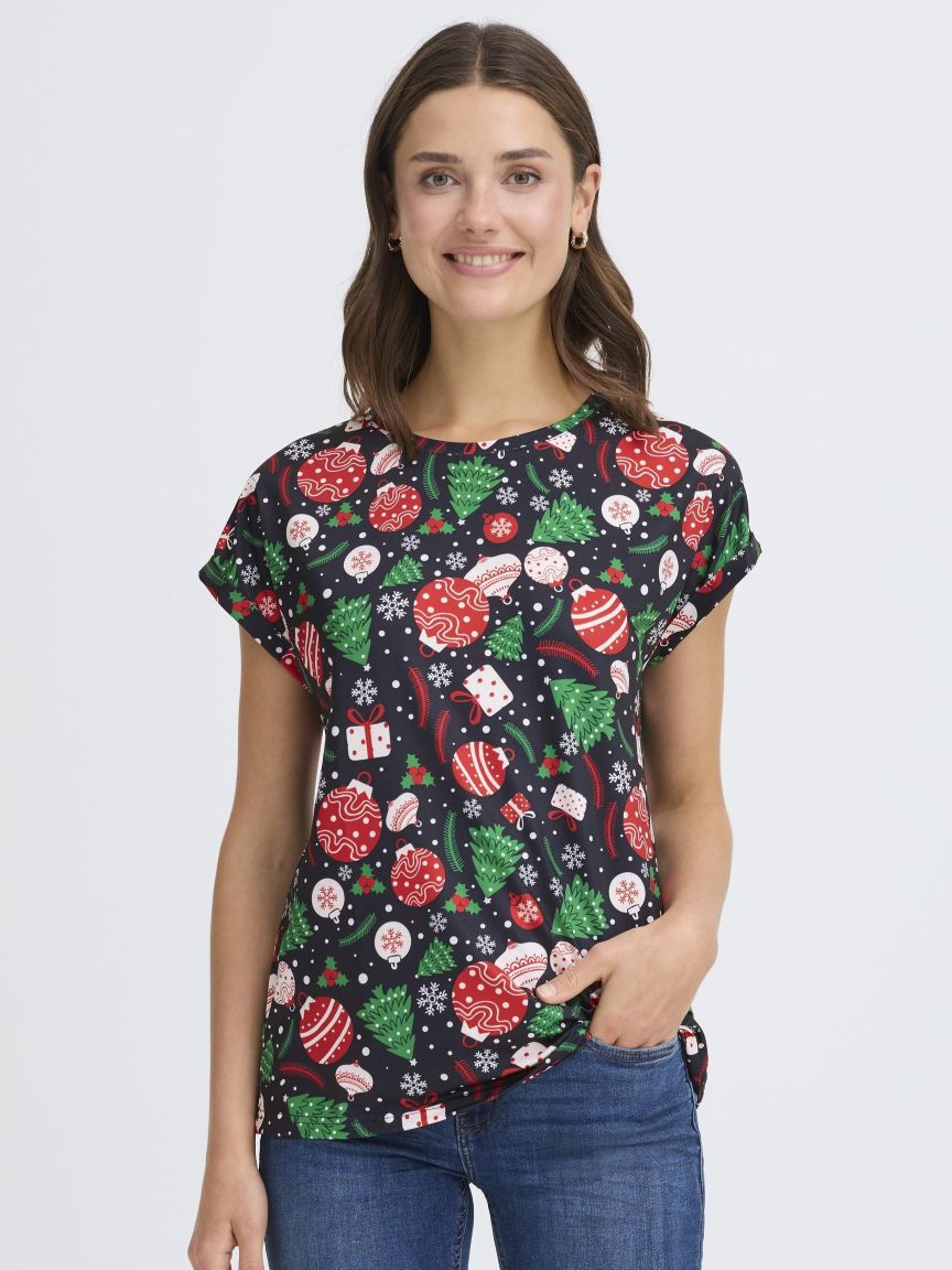 Boxy Fit Short Sleeve Top