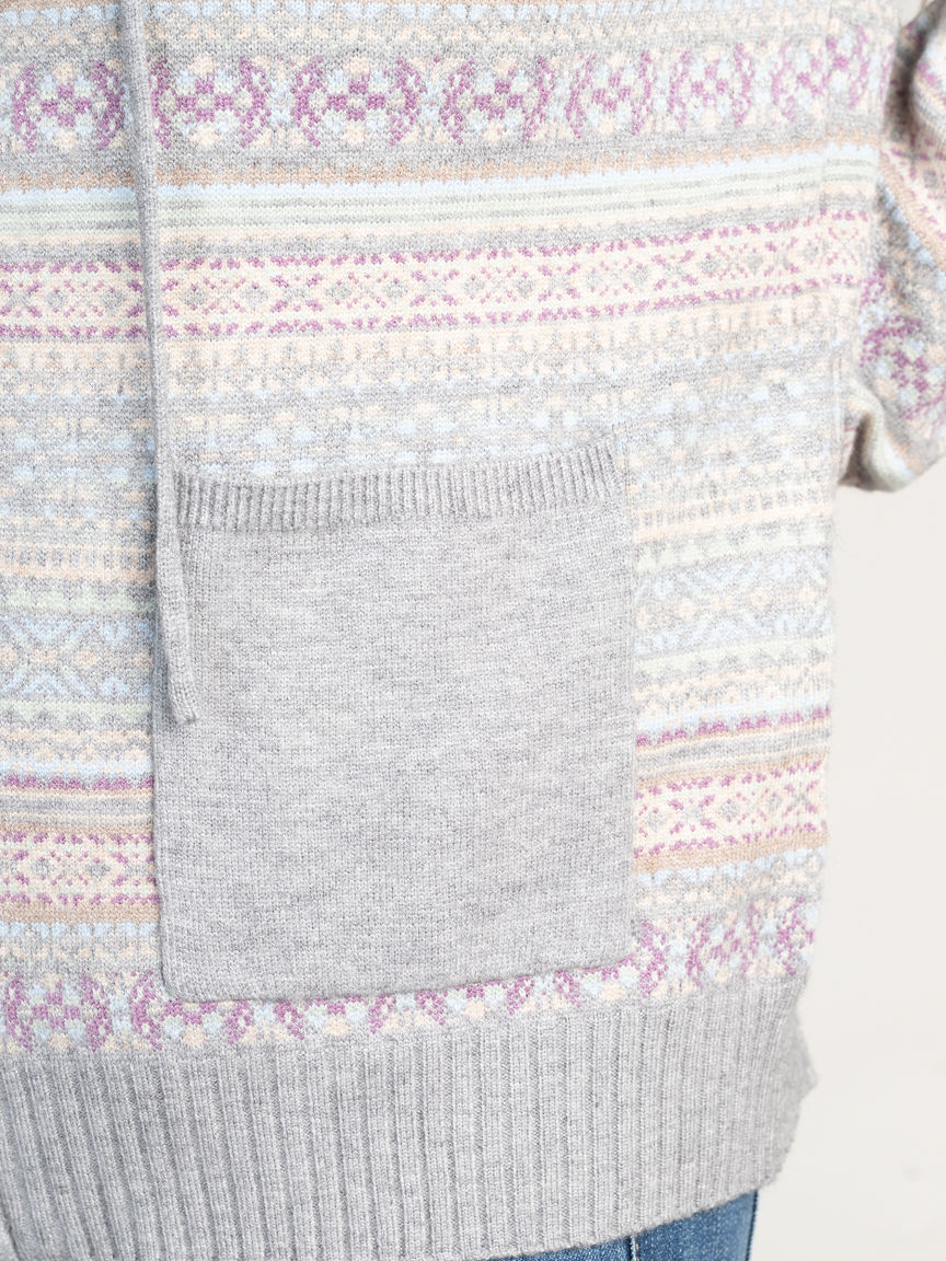Zip-Up Hooded Cardigan