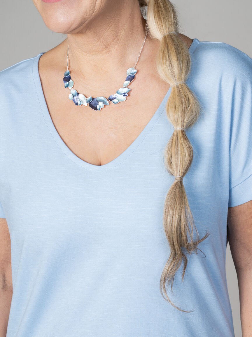 Short Leaf Cluster Necklace